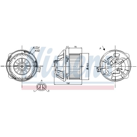 Pulseur d'Air Habitacle Pour Citroën C5 I 6441N7