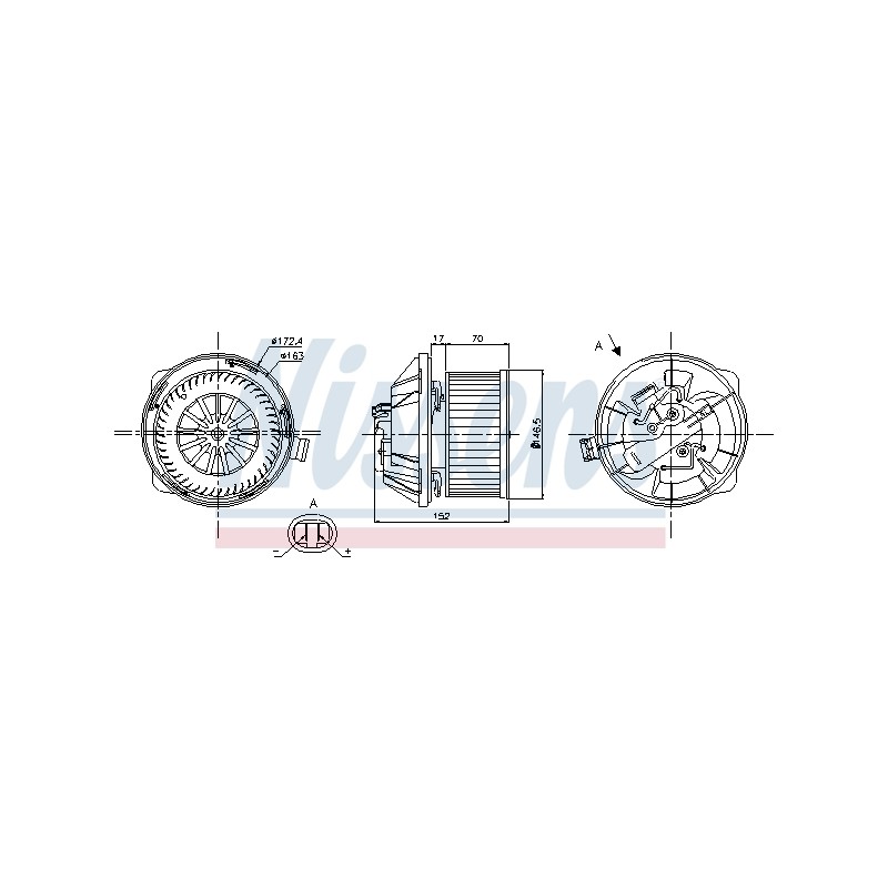 Pulseur d'Air Habitacle Pour Citroën C5 I 6441N7