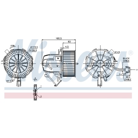 Pulseur d'Air Habitacle Pour Audi A4 A5 Q5 8K2820021A 8K2820021B 8K2820021C