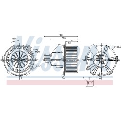 Pulseur d'Air Habitacle Pour Opel Zafira A B Family Vauxhall Zafira (B)