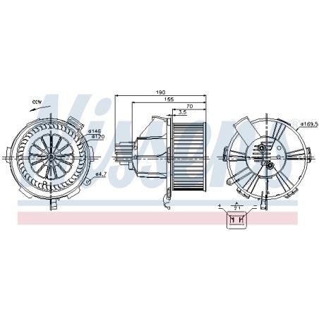 Pulseur d'Air Habitacle Pour Opel Zafira A B Family Vauxhall Zafira (B)