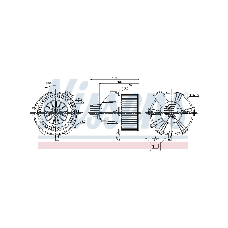 Pulseur d'Air Habitacle Pour Opel Zafira A B Family Vauxhall Zafira (B)