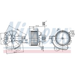 Pulseur d'Air Habitacle Pour Peugeot Opel Fiat Citroën 77364826 1845160 1845241