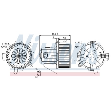 Pulseur d'Air Habitacle Pour Peugeot 307 Citroën C4 I -