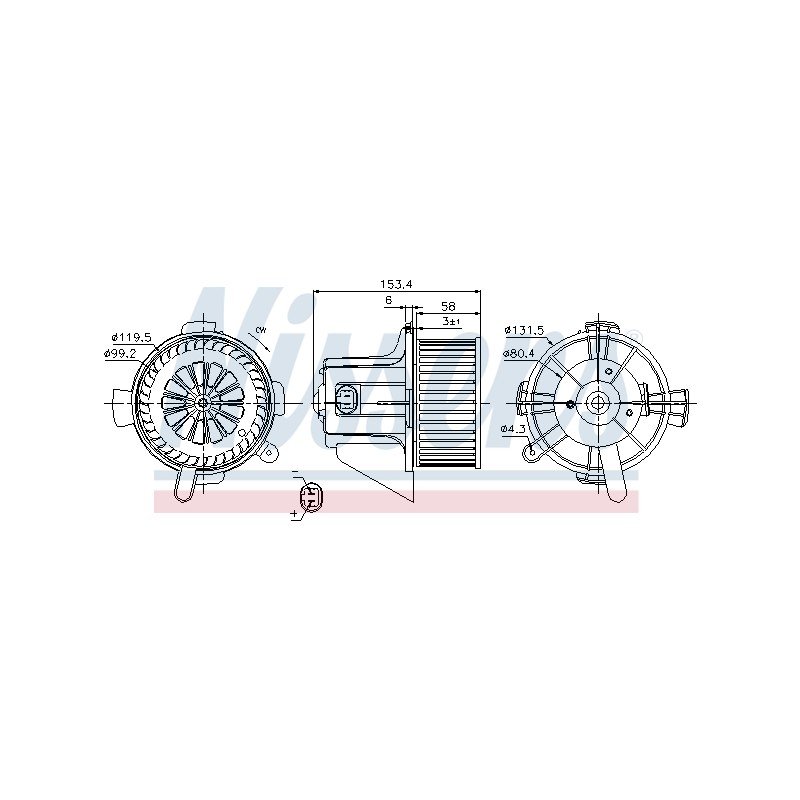 Pulseur d'Air Habitacle Pour Peugeot 307 Citroën C4 I -