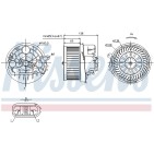 Pulseur d'Air Habitacle Pour Peugeot 206 206+ 307 1007 Citroën C2 C3 I