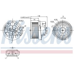 Pulseur d'Air Habitacle Pour Peugeot 206 206+ 307 1007 Citroën C2 C3 I