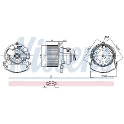 Pulseur d'Air Habitacle Pour Dacia Jogger Logan III Sandero 278609589R