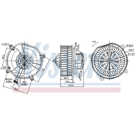 Pulseur d'Air Habitacle Pour MERCEDES Classe E T-Model CLS