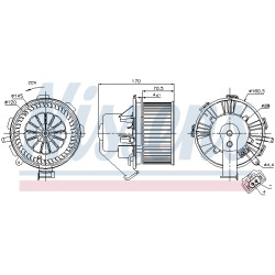 Pulseur d'Air Habitacle Pour VW Crafter 30-35 30-50 MERCEDES Sprinter