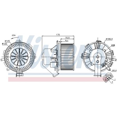 Pulseur d'Air Habitacle Pour VW Crafter 30-35 30-50 MERCEDES Sprinter