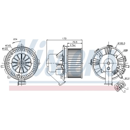 Pulseur d'Air Habitacle Pour VW Crafter 30-35 30-50 MERCEDES Sprinter