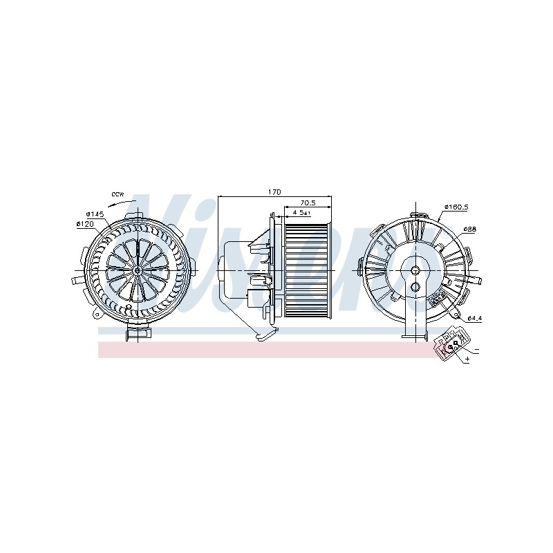 Pulseur d'Air Habitacle Pour VW Crafter 30-35 30-50 MERCEDES Sprinter