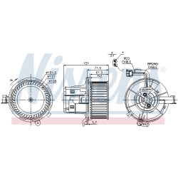 Pulseur d'Air Habitacle Pour MERCEDES Classe C T-Model E GLK SLS AMG