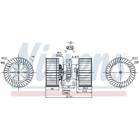 Pulseur d'Air Habitacle Pour BMW Série 5 E39 X5 Land Rover Range Rover III