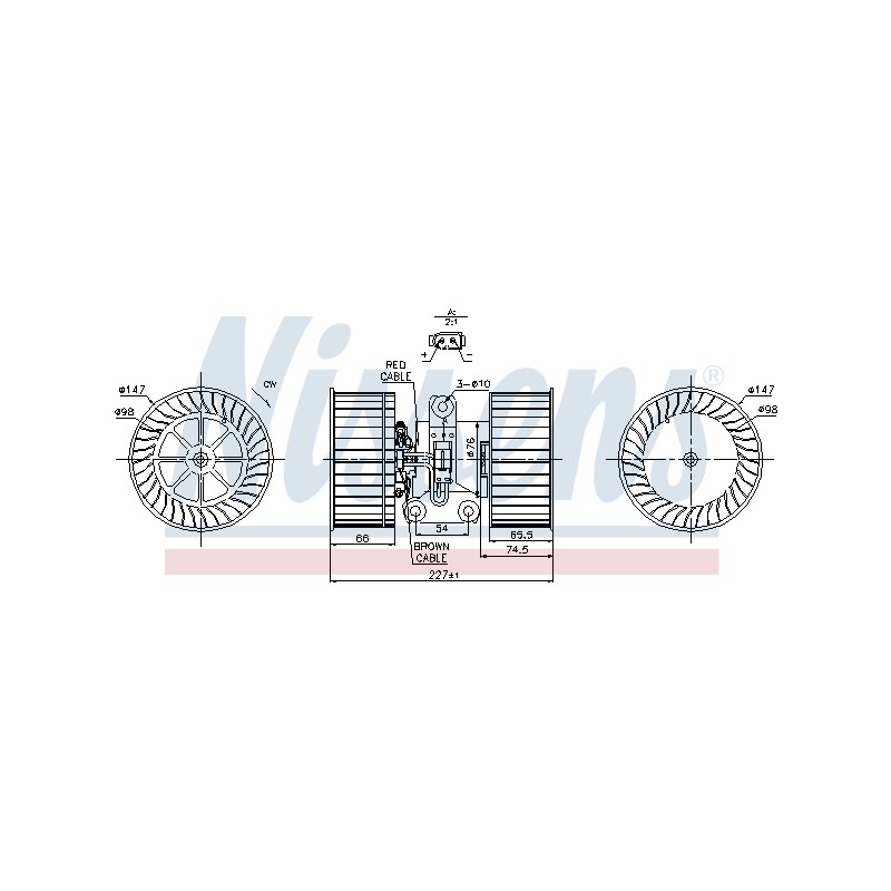 Pulseur d'Air Habitacle Pour BMW Série 5 E39 X5 Land Rover Range Rover III