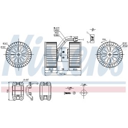 Pulseur d'Air Habitacle Pour BMW Série 3 E46 X3 3453729 64113453729 64116900685