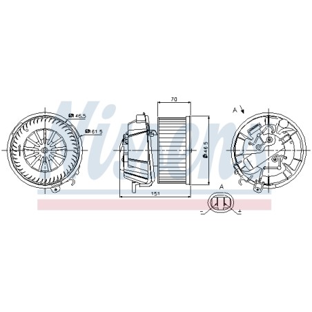 Pulseur d'Air Habitacle Pour Peugeot 206 307 1007 Citroën C2 C3 I Xsara Picasso