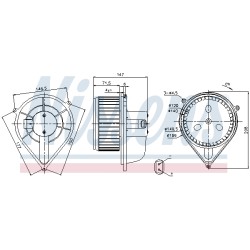 Pulseur d'Air Habitacle Pour Peugeot Boxer Fiat Citroën 6441N1 46722702 6441S4