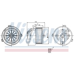 Pulseur d'Air Habitacle Pour Peugeot Boxer Fiat Citroën 1307830080 6441E4