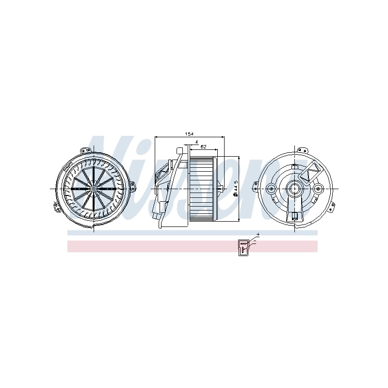 Pulseur d'Air Habitacle Pour Peugeot Boxer Fiat Citroën 1307830080 6441E4