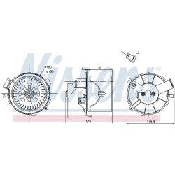 Pulseur d'Air Habitacle Pour Peugeot 307 6441P1