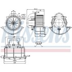 Pulseur d'Air Habitacle Pour VW Audi Q7 Porsche 7L0820021H 7L0820021L 7L0820021M