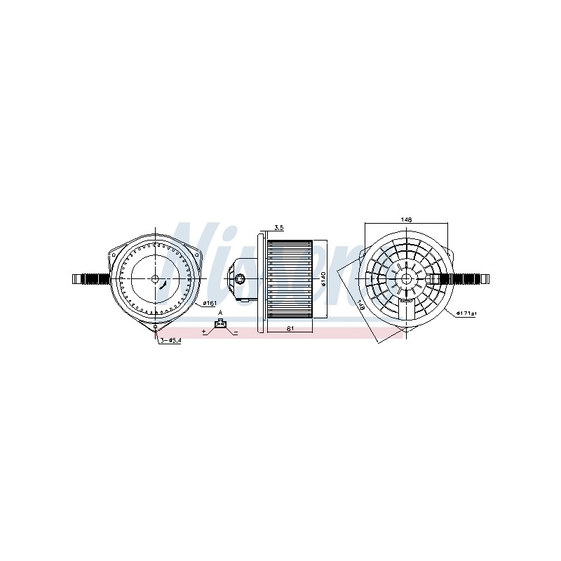 Pulseur d'Air Habitacle Pour Peugeot 4007 Citroën Mitsubishi 1607025680 6441CC