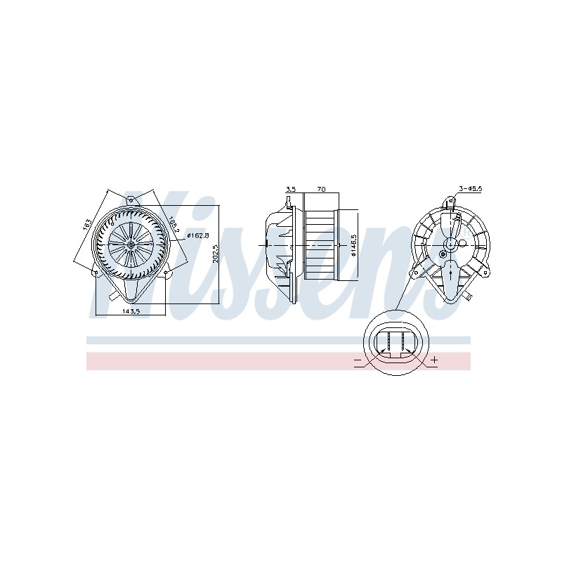 Pulseur d'Air Habitacle Pour Peugeot Partner Citroën Berlingo 6441S0