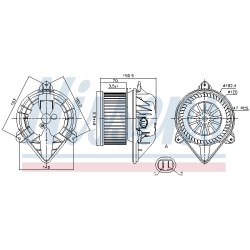 Pulseur d'Air Habitacle Pour Renault Opel Nissan Renault Trucks 2761400QAC