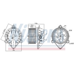 Pulseur d'Air Habitacle Pour Peugeot 406 607 6441K9 E165143