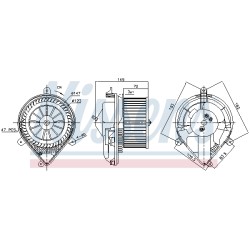 Pulseur d'Air Habitacle Pour Peugeot 306 6441A0