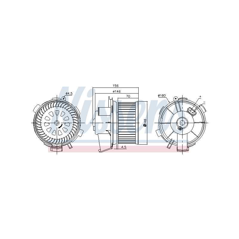 Pulseur d'Air Habitacle Pour Peugeot 206 206+ Citroën Xsara Picasso