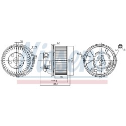 Pulseur d'Air Habitacle Pour Renault Laguna II VELSatis 7701048752 7701048753