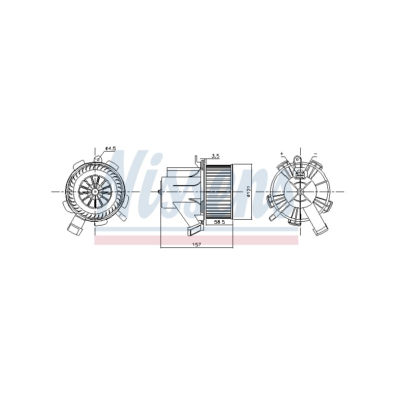 Pulseur d'Air Habitacle Pour Smart Fortwo 4518300108 4518301600 4518350007