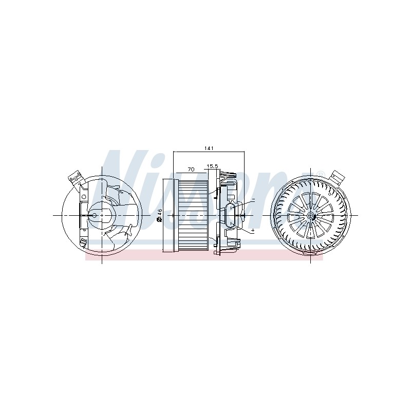 Pulseur d'Air Habitacle Pour Renault Dacia Duster Nissan 6001547691 27226AX105