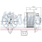 Pulseur d'Air Habitacle Pour Audi A6 Allroad 4B1820021B 4B1820021C