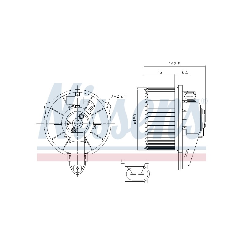 Pulseur d'Air Habitacle Pour Audi A6 Allroad 4B1820021B 4B1820021C