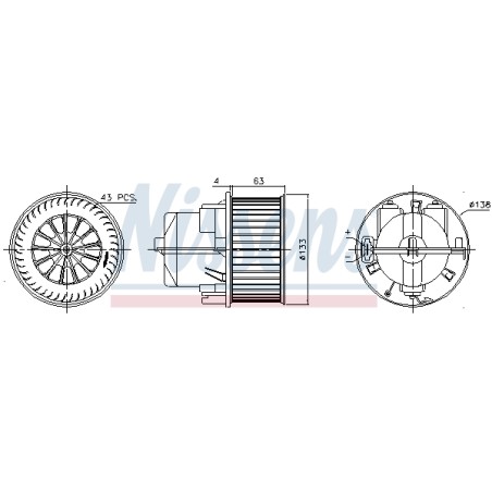 Pulseur d'Air Habitacle Pour Land Rover Freelander 2 Van Range Rover Evoque