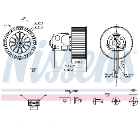 Pulseur d'Air Habitacle Pour BMW Série 5 F07 F10 F11 6 F06 F12 F13 Rolls-Royce