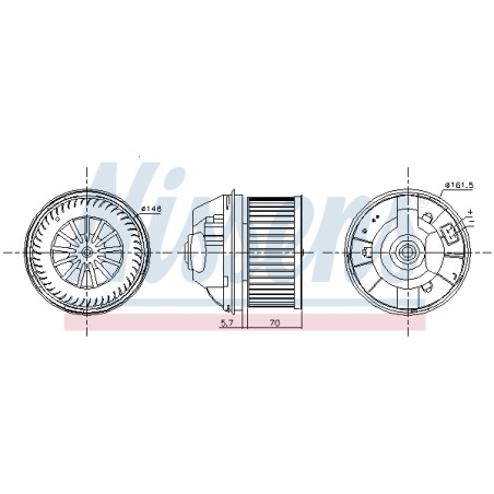 Pulseur d'Air Habitacle Pour Ford C-Max Focus II Galaxy Kuga I Mondeo IV 1253201