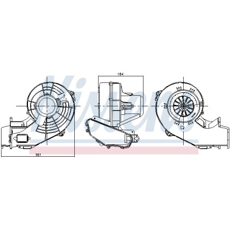Pulseur d'Air Habitacle Pour Opel Meriva A 13124703 1845092