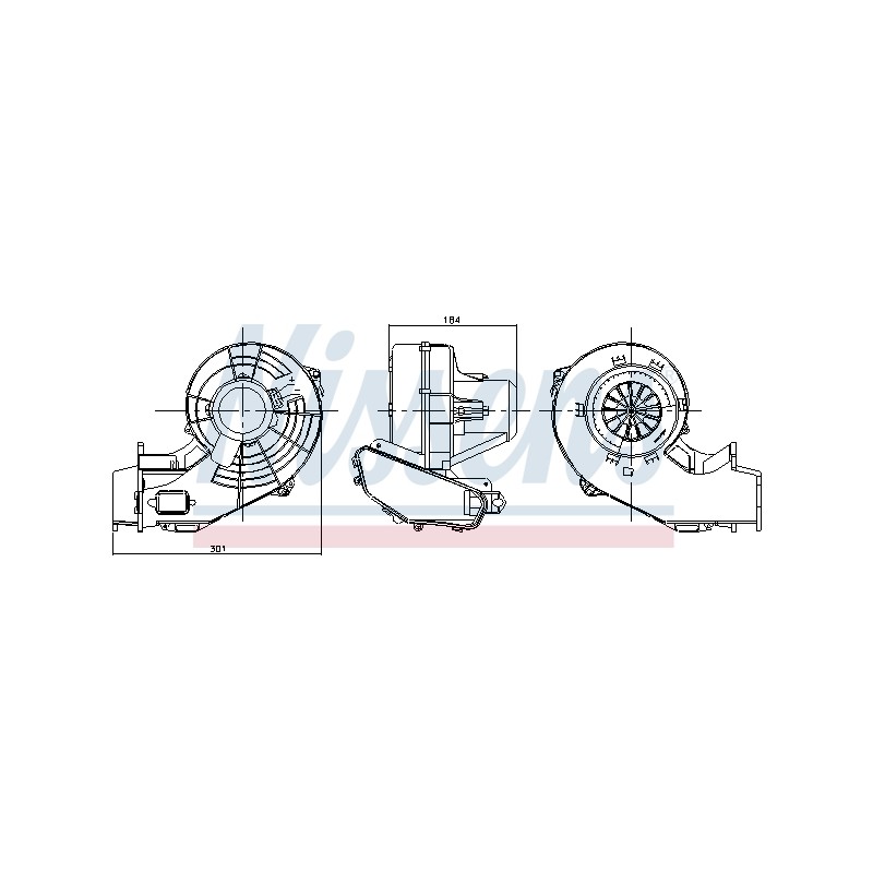 Pulseur d'Air Habitacle Pour Opel Meriva A 13124703 1845092