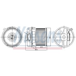 Pulseur d'Air Habitacle Pour Peugeot Toyota Aygo Citroën C1 1608175580 6441V1