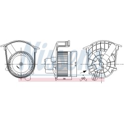 Pulseur d'Air Habitacle Pour Renault Opel Nissan MERCEDES 93197783 A4158350700