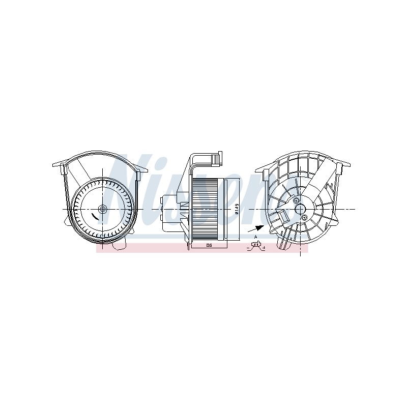 Pulseur d'Air Habitacle Pour Renault Opel Nissan MERCEDES 93197783 A4158350700