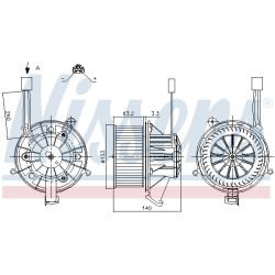 Pulseur d'Air Habitacle Pour Opel Astra J - Cascada Zafira Family B Tourer C Van