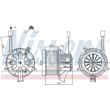Pulseur d'Air Habitacle Pour Opel Astra J - Cascada Zafira Family B Tourer C Van