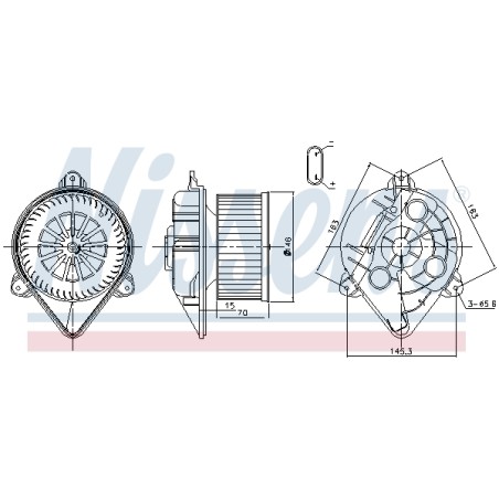 Pulseur d'Air Habitacle Pour Renault Opel Nissan Vauxhall 91158686 93161216
