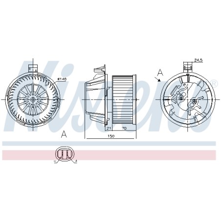 Pulseur d'Air Habitacle Pour Renault Duster Logan Express I II Sandero Dacia MCV